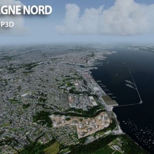 FRANCE VFR – 法國-布列塔尼地區 VFR地景 3DA 卷1 北部 P3D