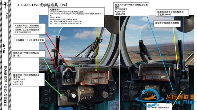 模擬飛行 DCS Mi-24P直升機 中文指南 13.2光學瞄準具-8328