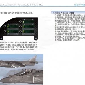 模擬飛行 飛行手冊 AV-8B鷂2 1.2多用途彩色顯示器